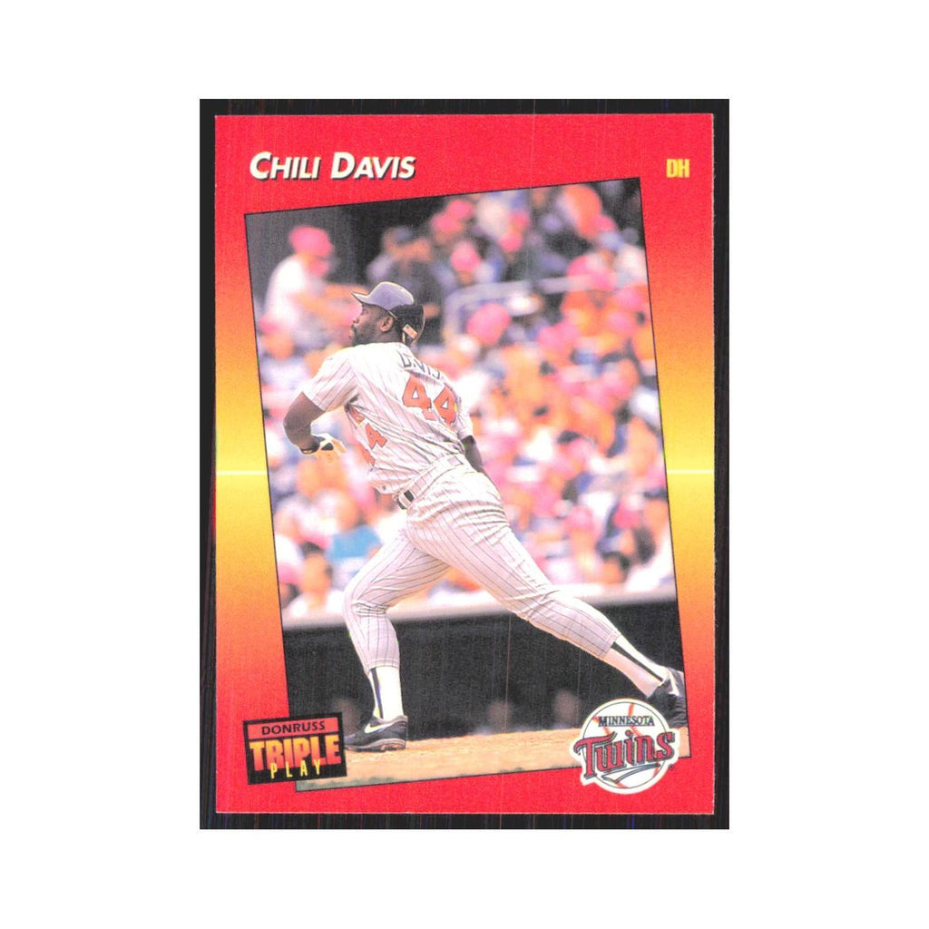 1992 Donruss Triple Play Chili Davis Twins #27