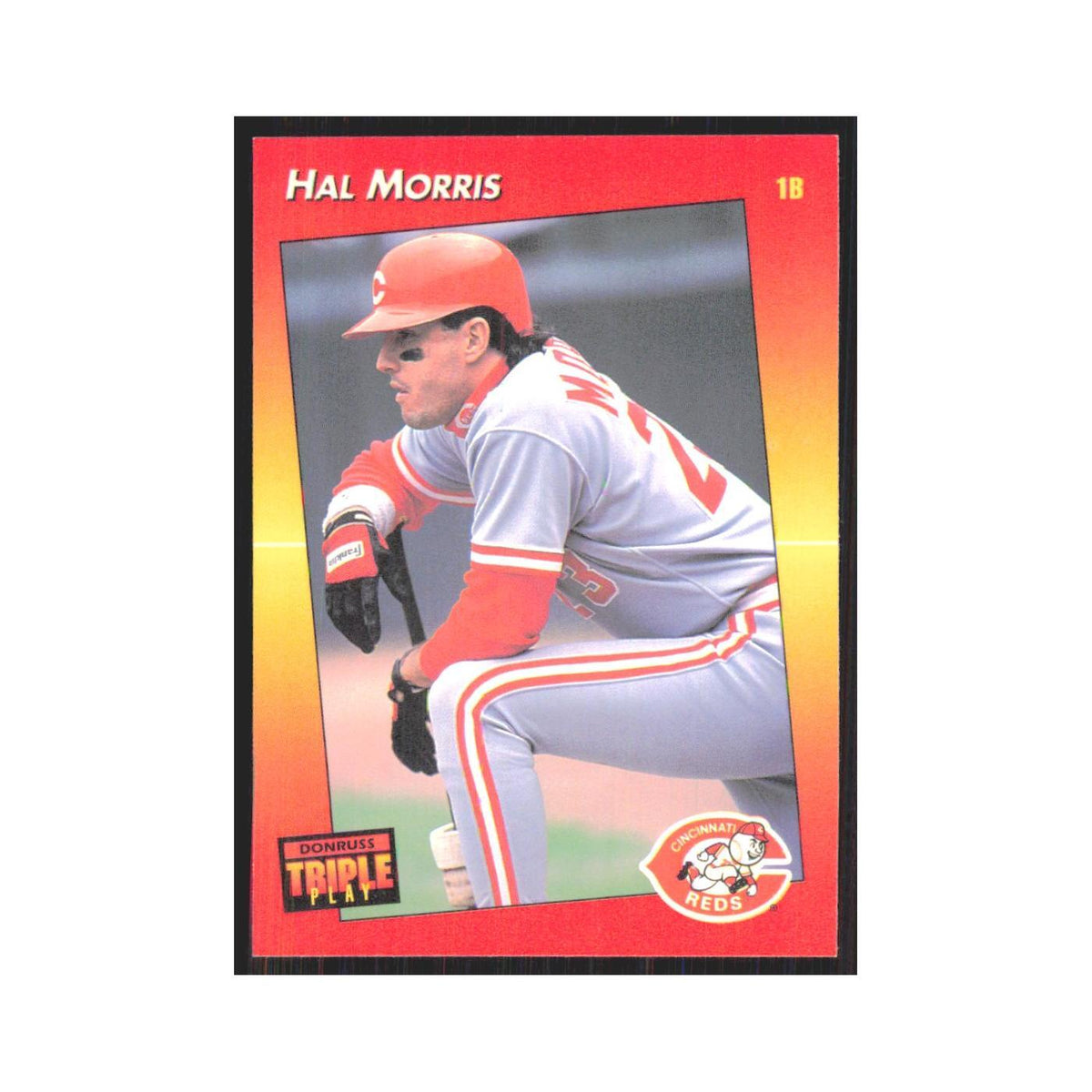 1992 Donruss Triple Play Hal Morris Reds #30