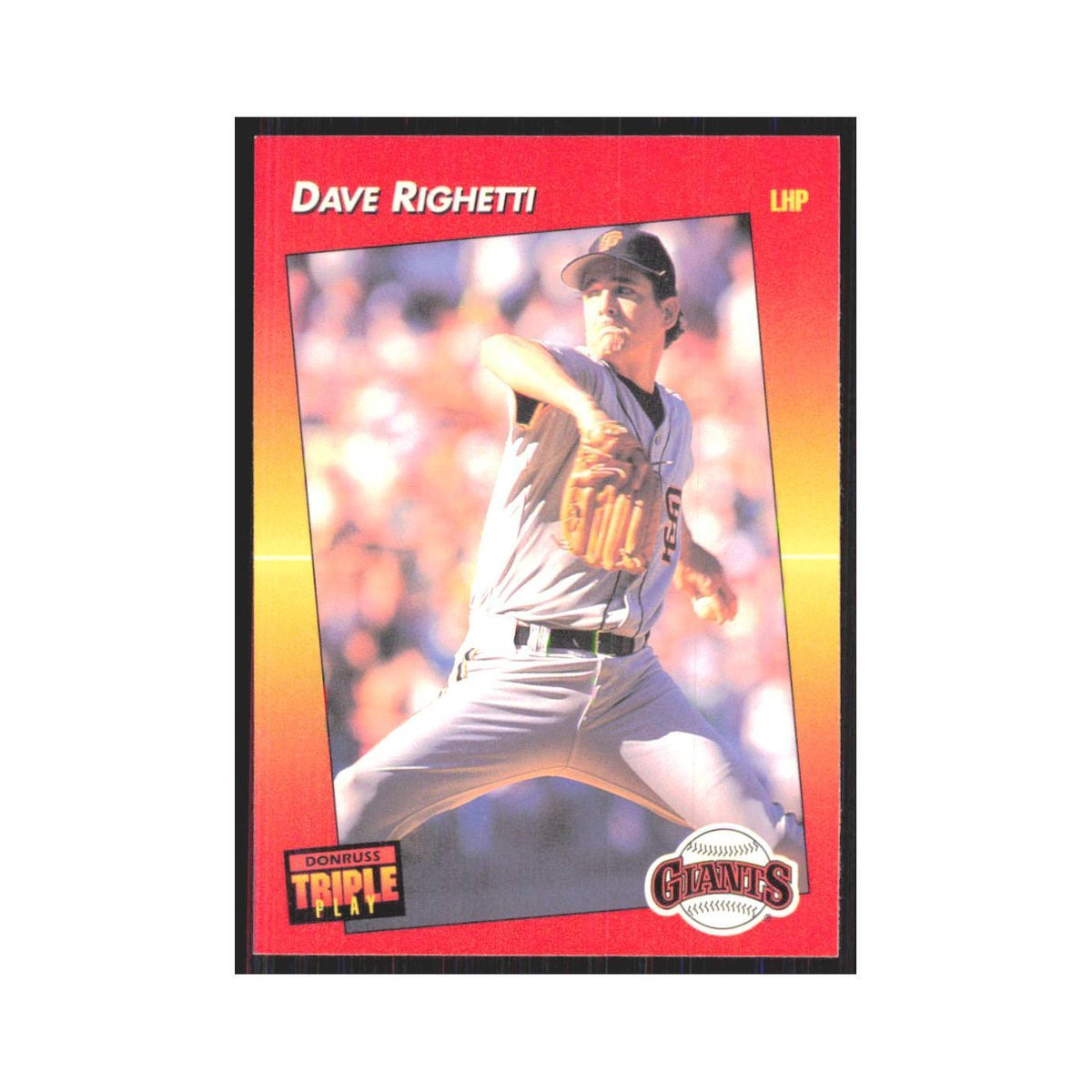 1992 Donruss Triple Play Dave Righetti Giants #23