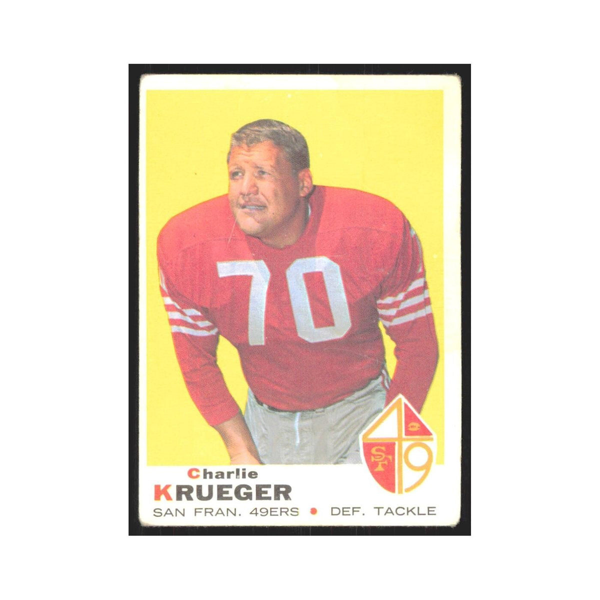1969 Topps Charlie Krueger 49ers #260