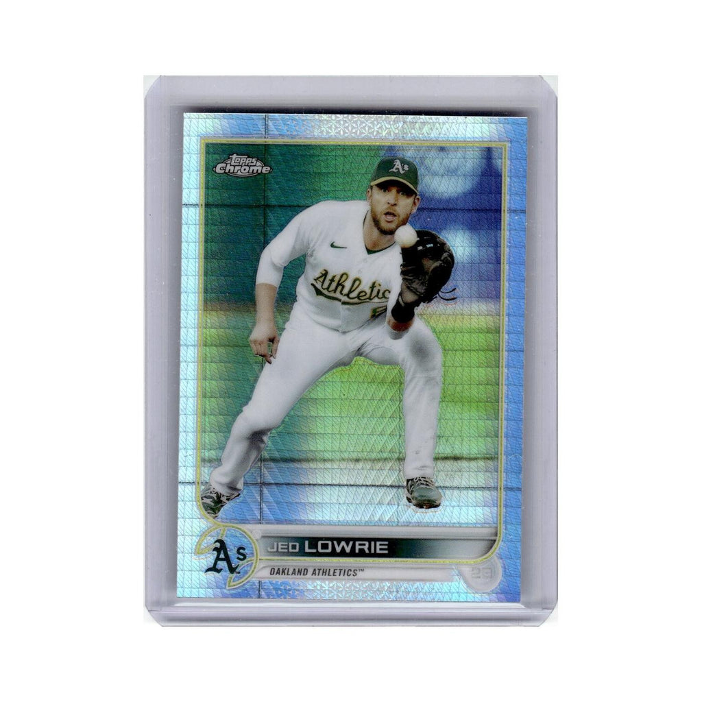 Jed Lowrie 2022 Topps Chrome Silver #140 Oakland Athletics Baseball Card NM