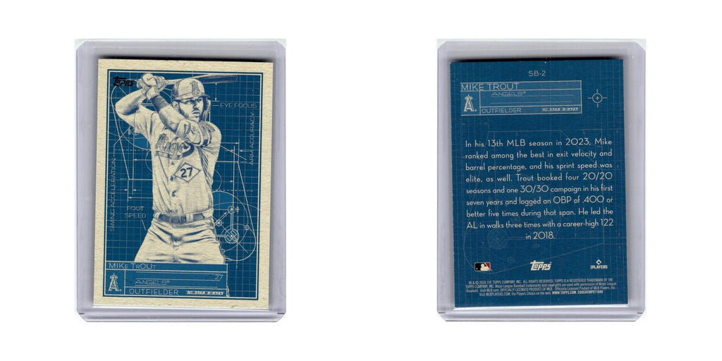 Mike Trout 2024 Topps Superstar Blueprint #SB-2 Los Angeles Angels NM