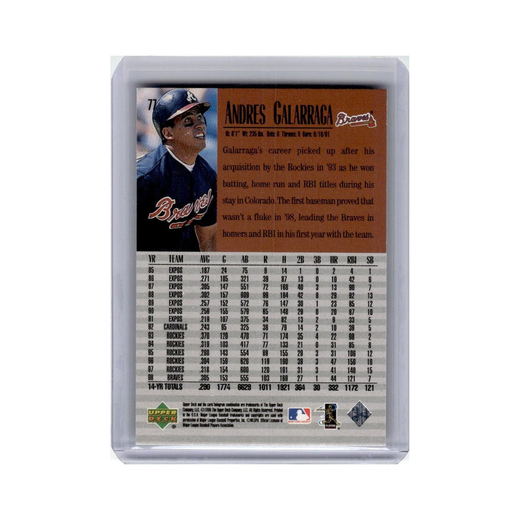 Andres Galarraga 1999 Upper Deck Century Legends #77 Colorado Rockies NM