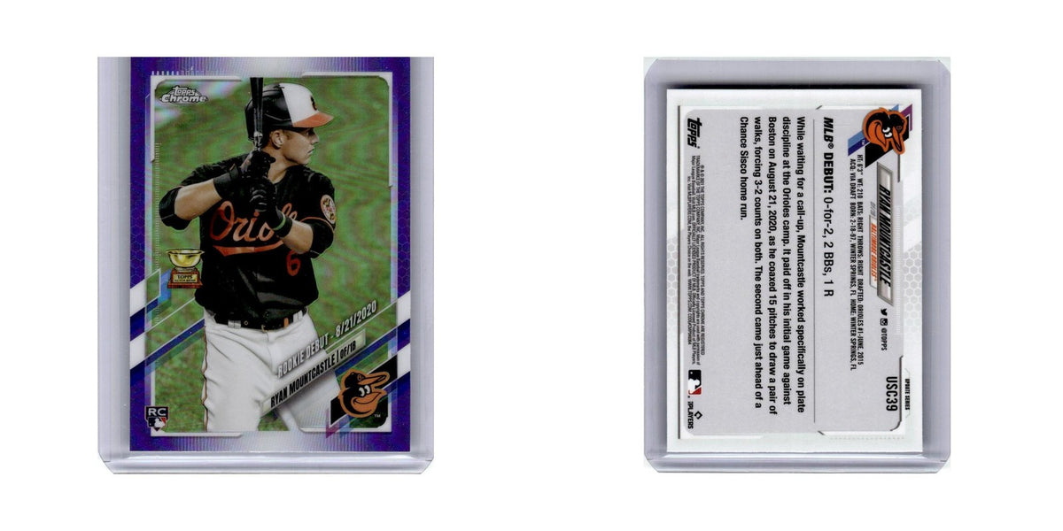 Ryan Mountcastle Rookie 2021 Topps Chrome Update Purple #USC39 Orioles NM