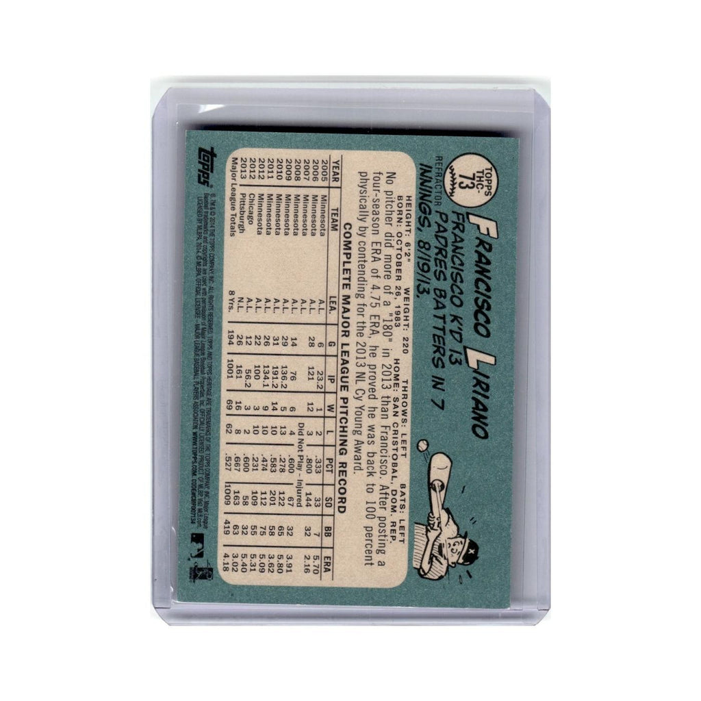 Francisco Liriano 2014 Topps Heritage #73 Pittsburgh Pirates Baseball Card NM