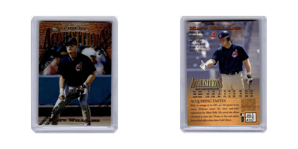 Matt Williams 1997 Topps Finest Acquisitions #253 Cleveland Indians NM