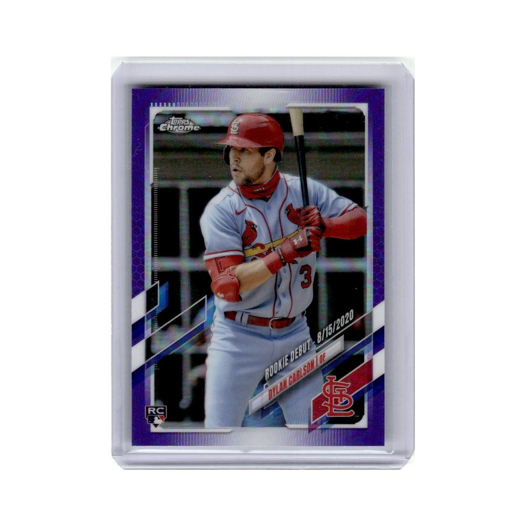 Dylan Carlson Rookie 2021 Topps Chrome Update Purple #USC54 Cardinals NM