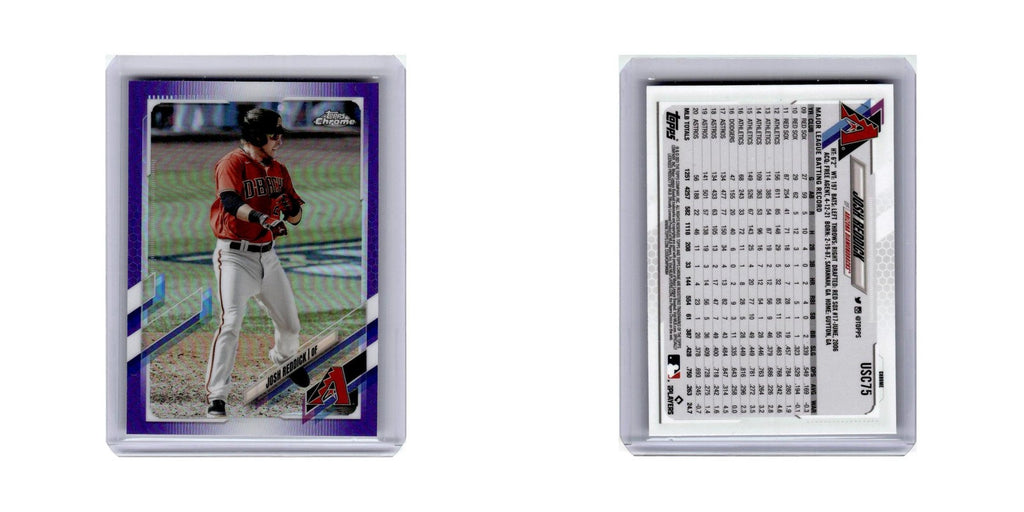 Josh Reddick 2021 Topps Chrome Update Purple #USC75 Arizona Diamondbacks NM