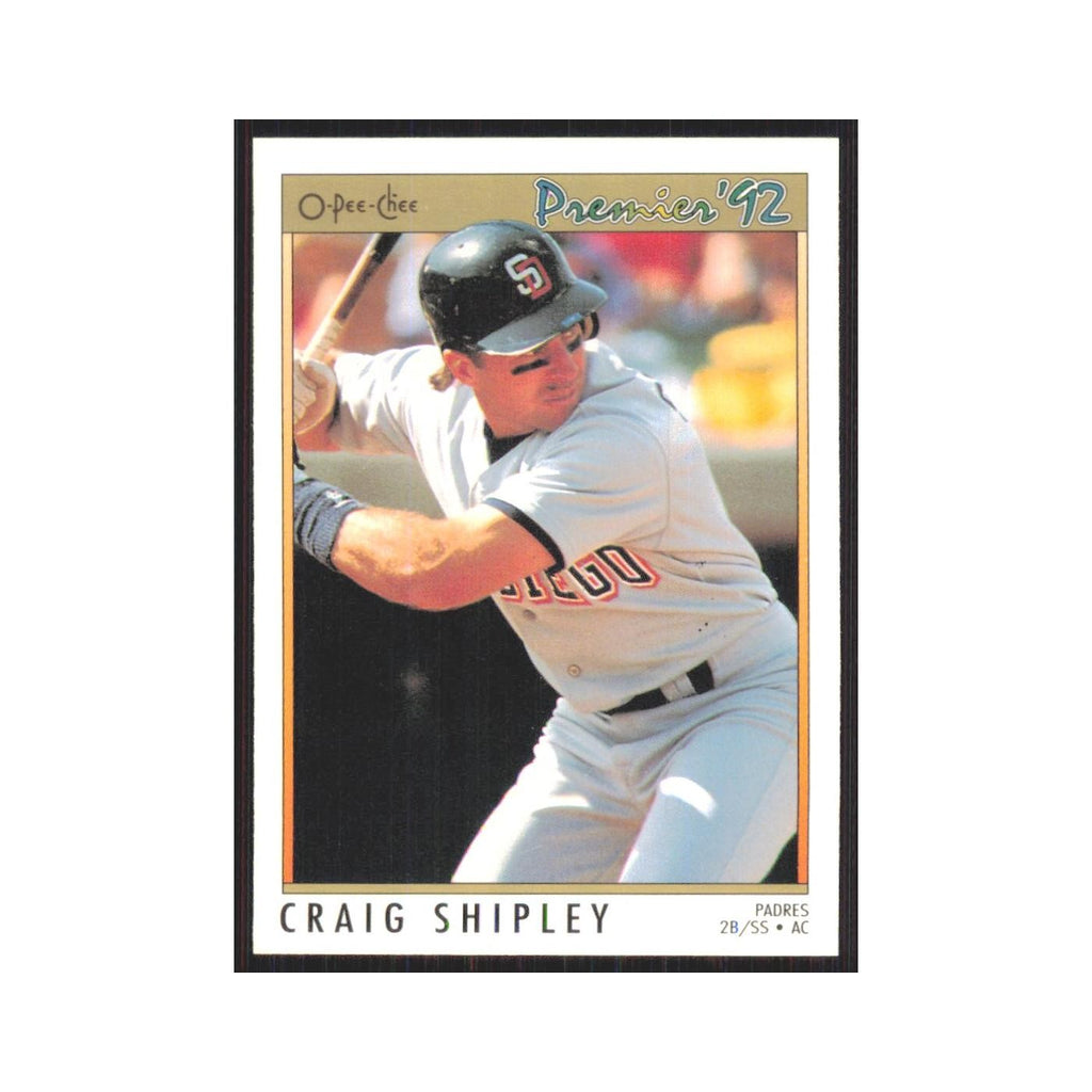 1992 O-Pee-Chee Premier Craig Shipley Padres #33