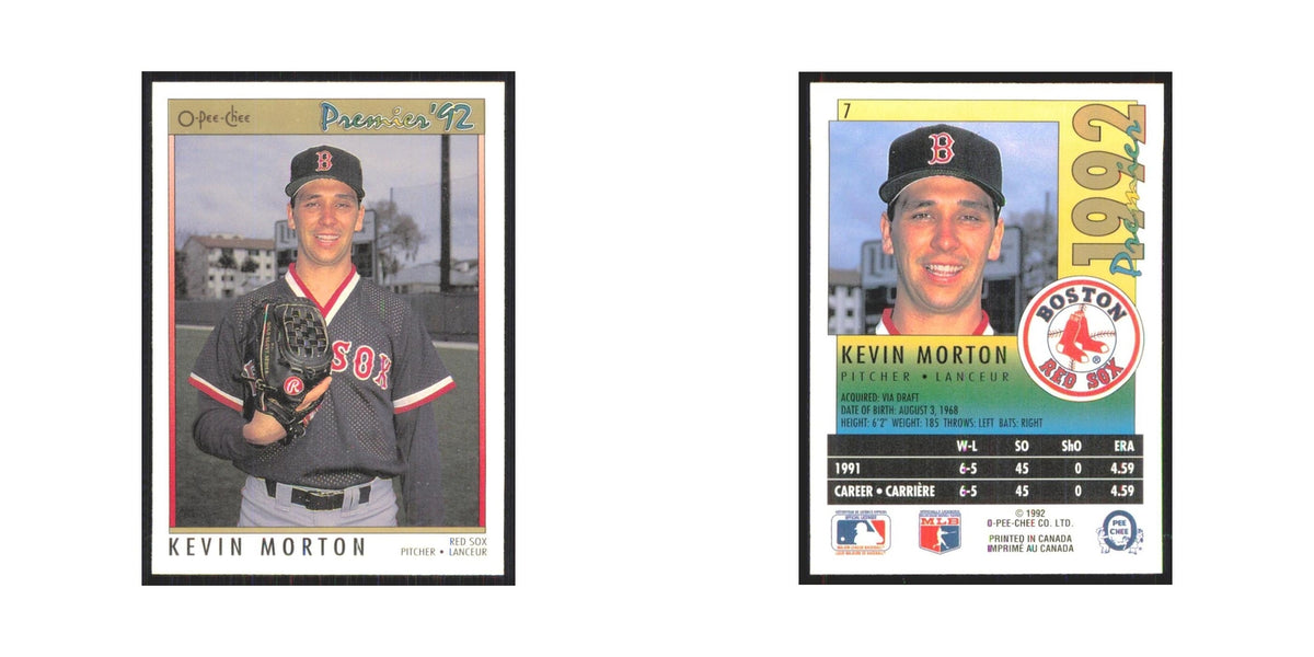 1992 O-Pee-Chee Premier Kevin Morton Red Sox #7