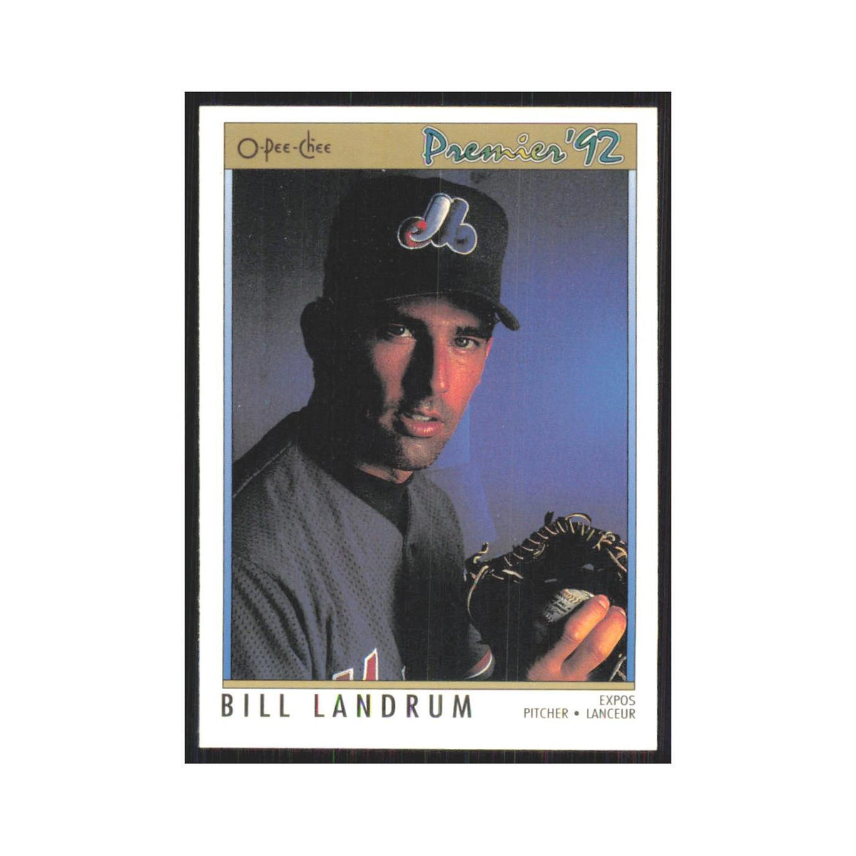 1992 O-Pee-Chee Premier Bill Landrum Montreal Expos #68