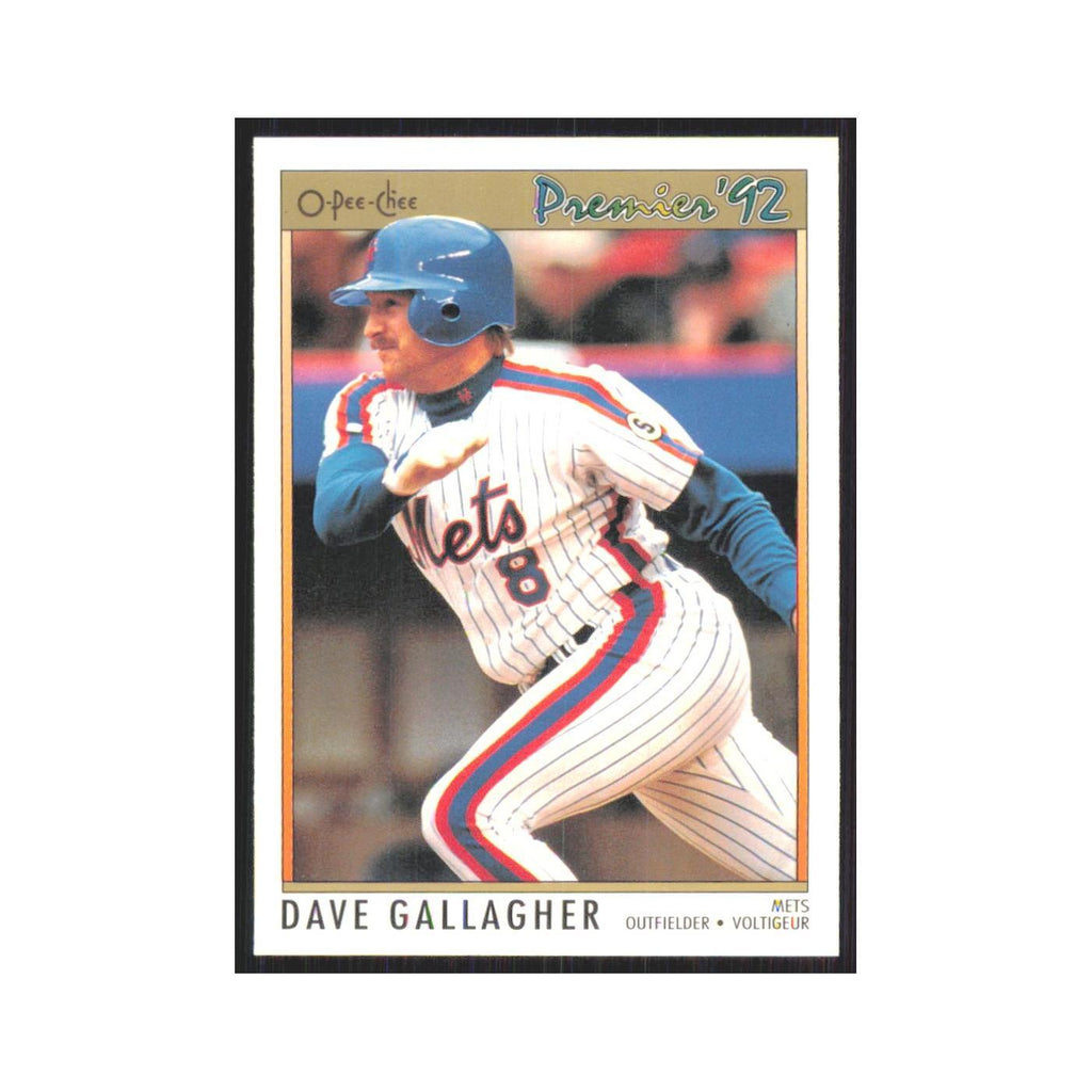 1992 O-Pee-Chee Premier Dave Gallagher Mets #128