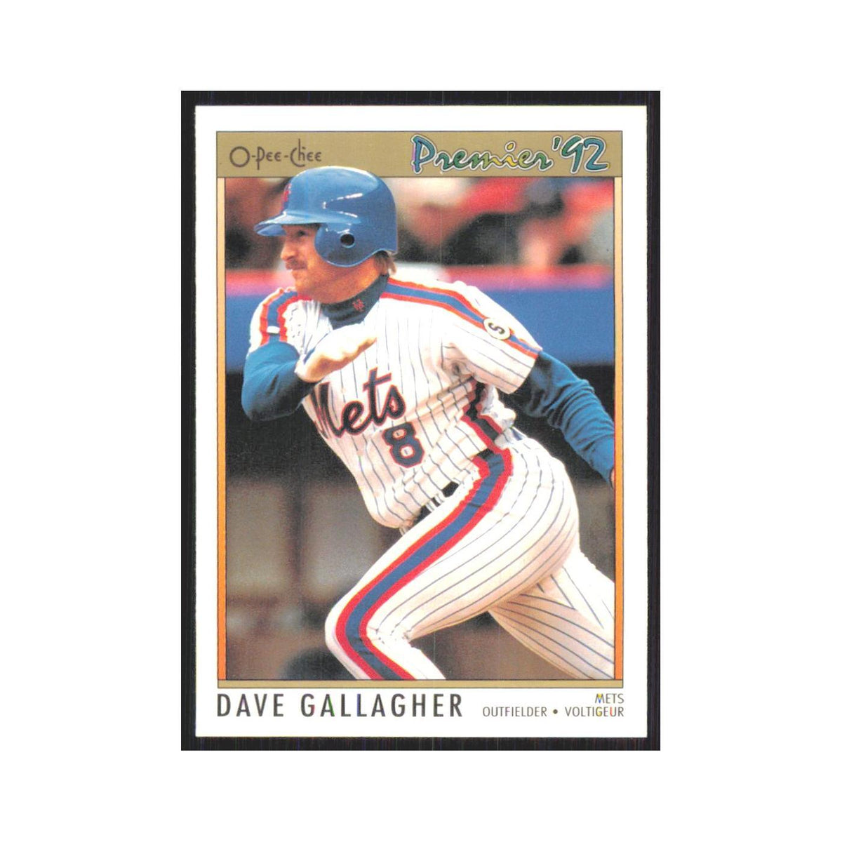 1992 O-Pee-Chee Premier Dave Gallagher Mets #128