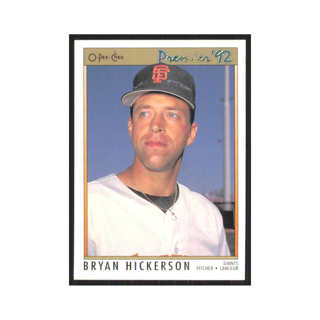 1992 O-Pee-Chee Premier Bryan Hickerson Giants #65