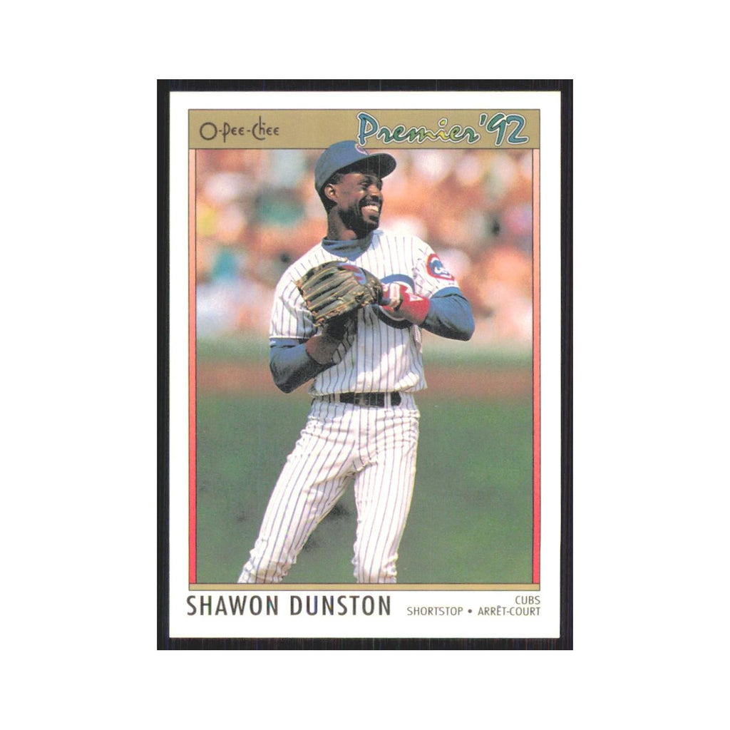 1992 O-Pee-Chee Premier Shawon Dunston Cubs #125