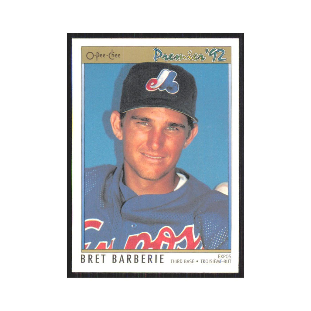 1992 O-Pee-Chee Premier Bret Barberie Montreal Expos #36