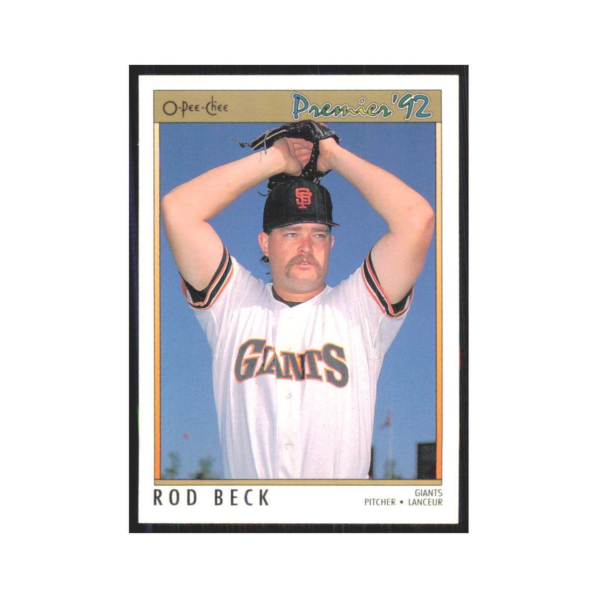 1992 O-Pee-Chee Premier Rod Beck Giants #197