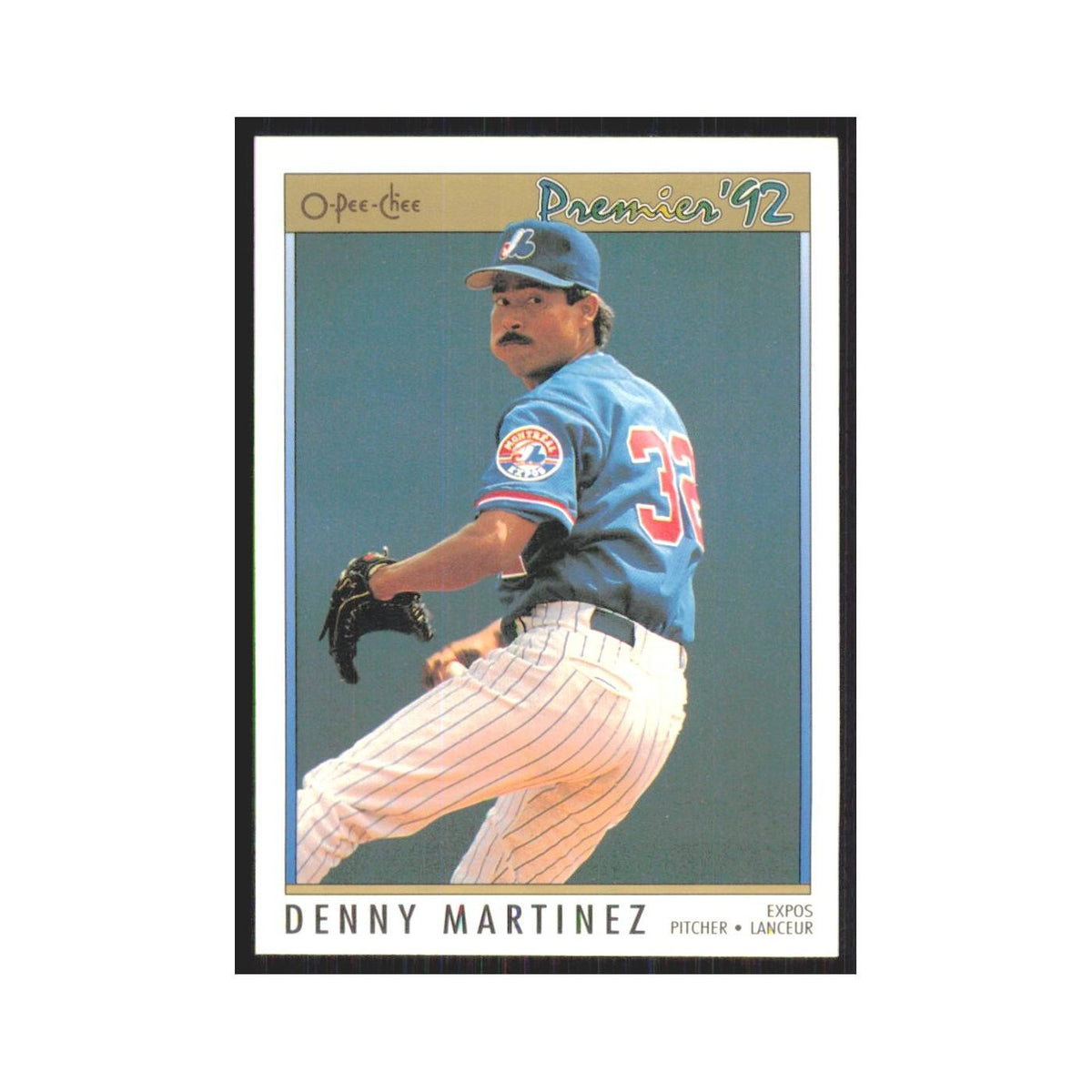 1992 O-Pee-Chee Premier Denny Martinez Montreal Expos #13