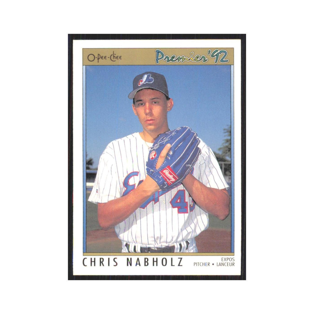 1992 O-Pee-Chee Premier Chris Nabholz Montreal Expos #26