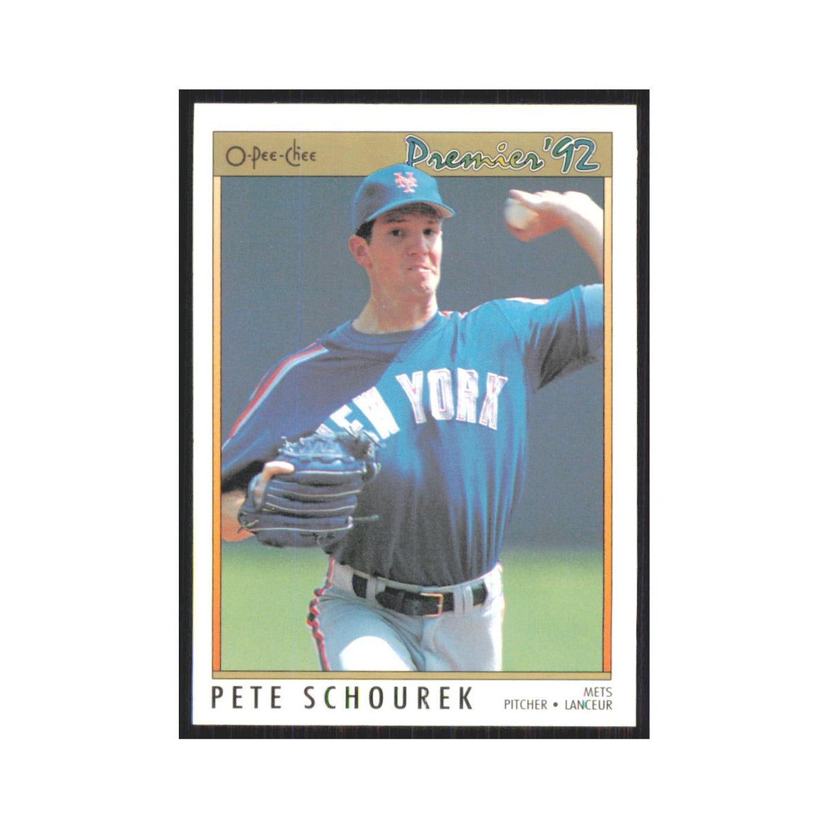 1992 O-Pee-Chee Premier Pete Schourek Mets #58