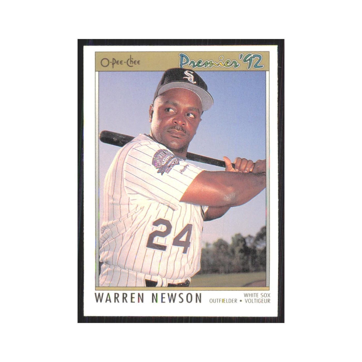 1992 O-Pee-Chee Premier Warren Newson White Sox #76