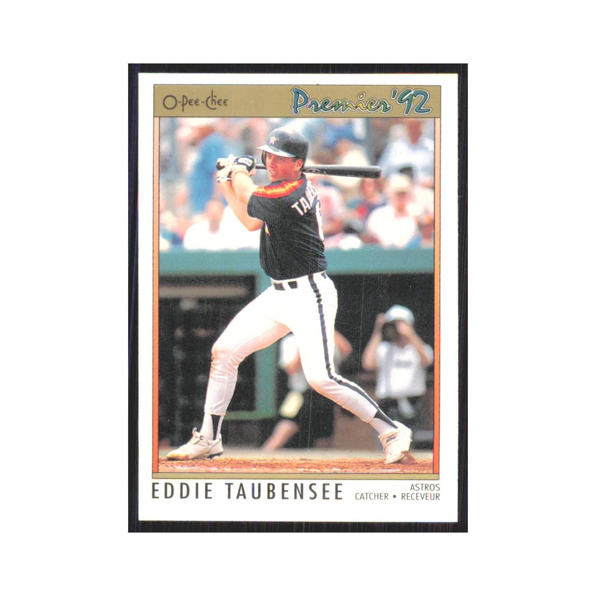 1992 O-Pee-Chee Premier Eddie Taubensee Astros #136