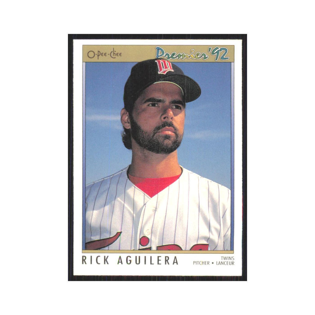1992 O-Pee-Chee Premier Rick Aguilera Twins #62