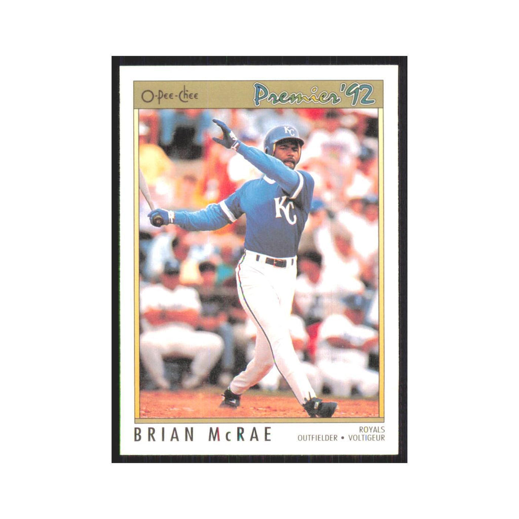 1992 O-Pee-Chee Premier Brian McRae Royals #12