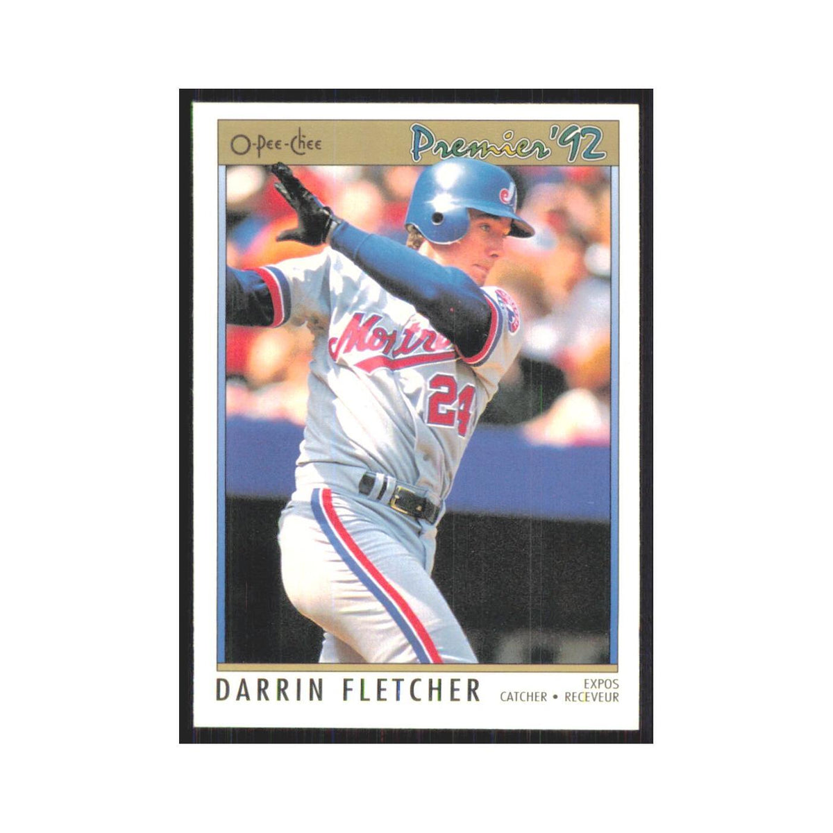 1992 O-Pee-Chee Premier Darrin Fletcher Montreal Expos #41