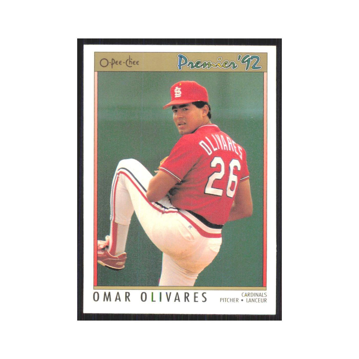 1992 O-Pee-Chee Premier Omar Olivares Cardinals #38