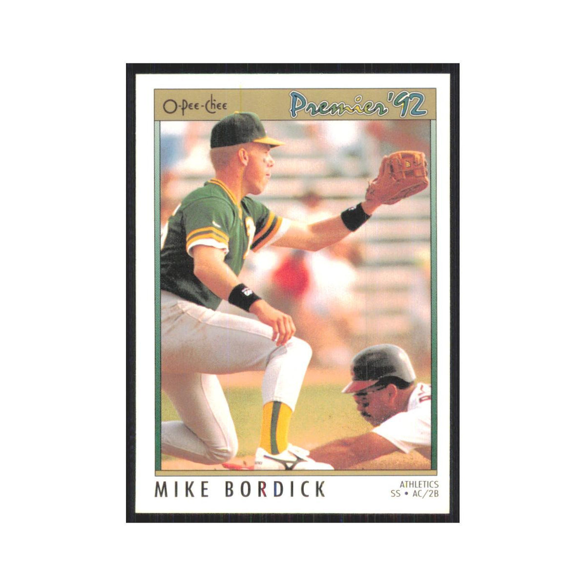 1992 O-Pee-Chee Premier Mike Bordick Athletics #5