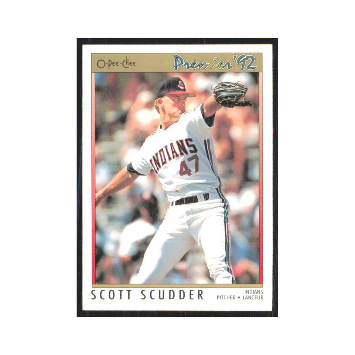 1992 O-Pee-Chee Premier Scott Scudder Indians #181