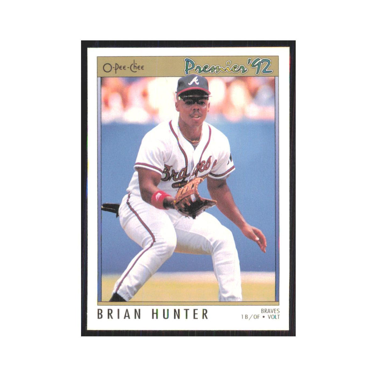1992 O-Pee-Chee Premier Brian Hunter Braves #78