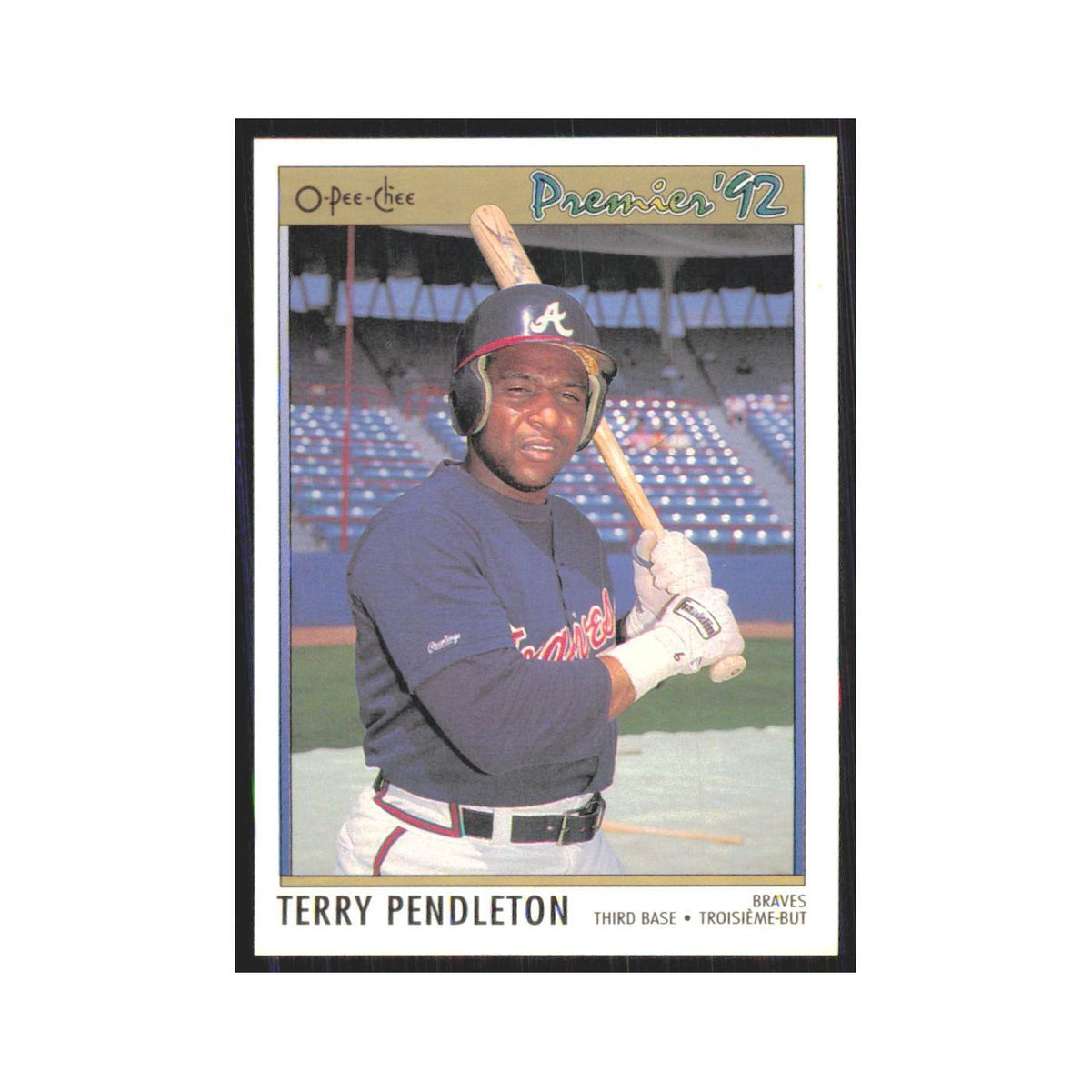1992 O-Pee-Chee Premier Terry Pendleton Braves #195