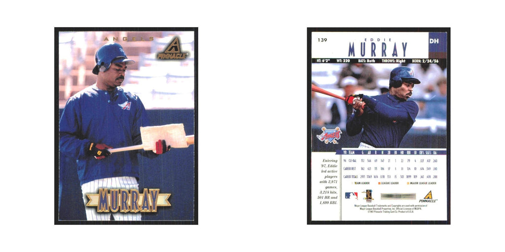 1997 Pinnacle Eddue Murray Angels #139