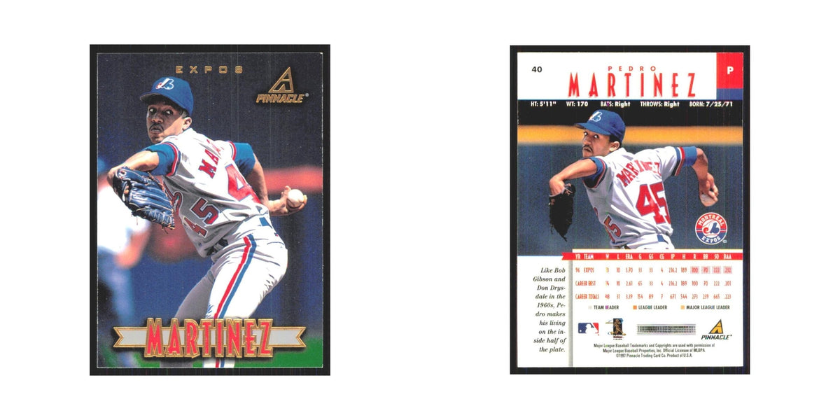 1997 Pinnacle Pedro Martinez Montreal Expos #40