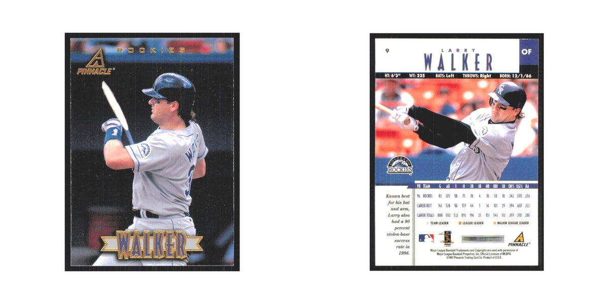 1997 Pinnacle Larry Walker Rockies #9