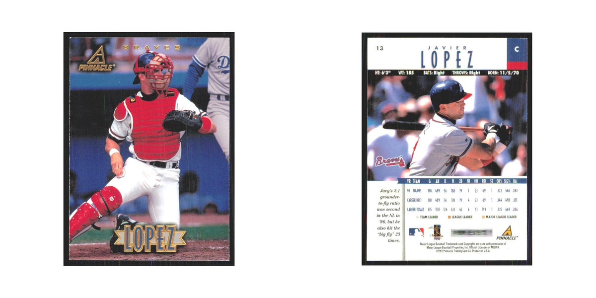 1997 Pinnacle Javier Lopez Braves #13