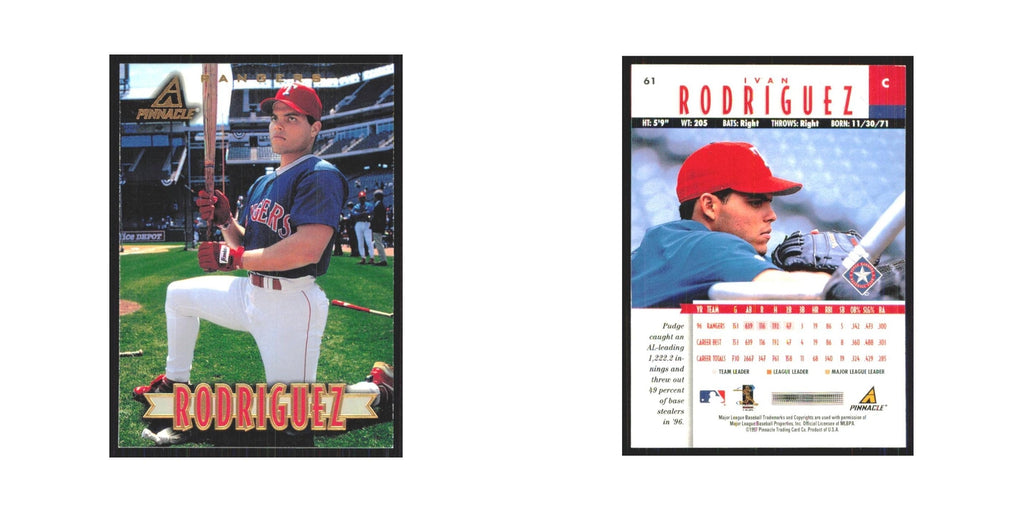 1997 Pinnacle Ivan Rodriguez Rangers #61