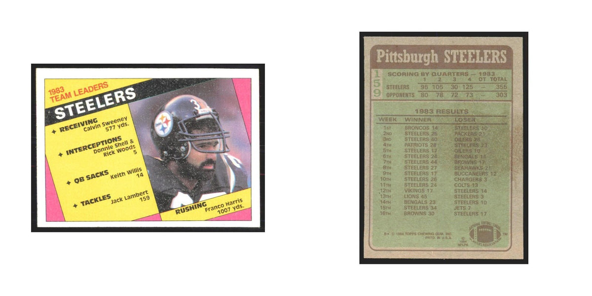 1984 Topps Franco Harris Steelers #159