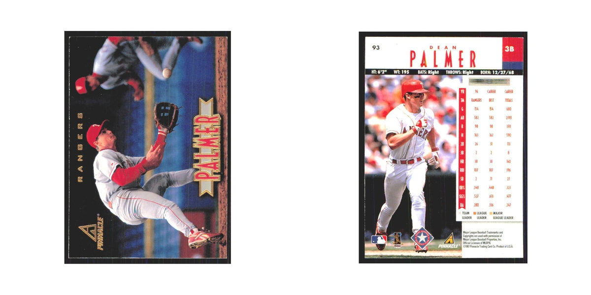 1997 Pinnacle Dean Palmer Rangers #93