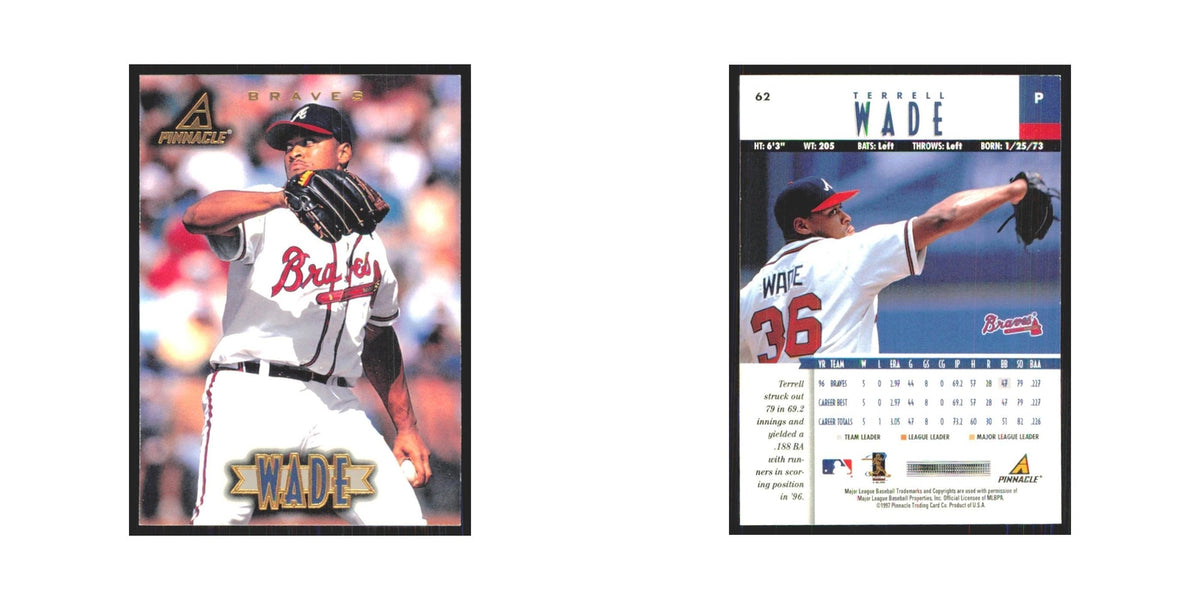 1997 Pinnacle Terrell Wade Braves #62