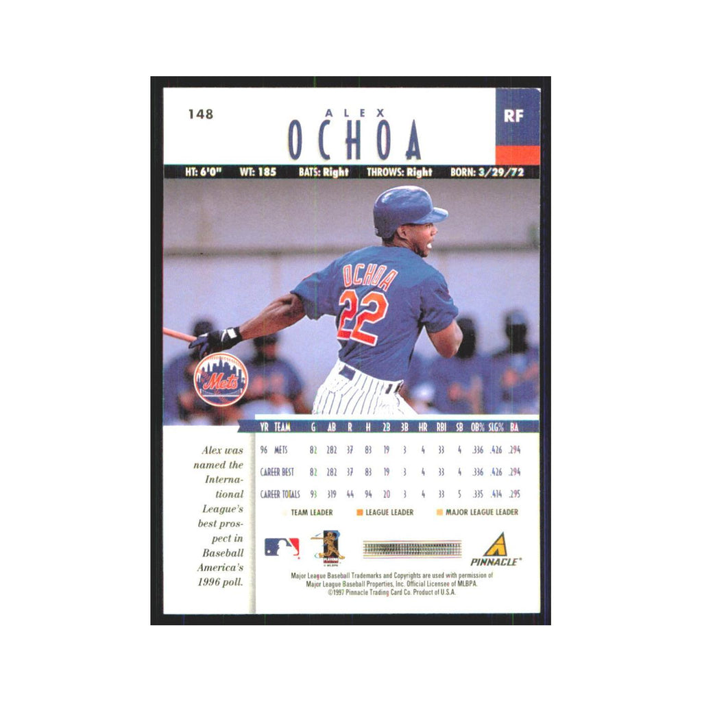 1997 Pinnacle Alex Ochoa Mets #148