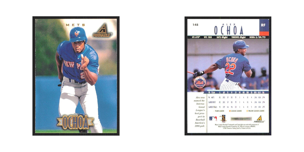 1997 Pinnacle Alex Ochoa Mets #148
