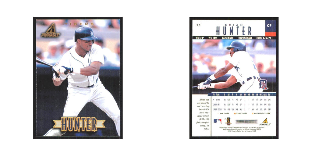 1997 Pinnacle Brian Hunter Tigers #75