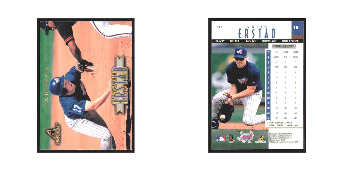 1997 Pinnacle Darin Erstad Angels #115