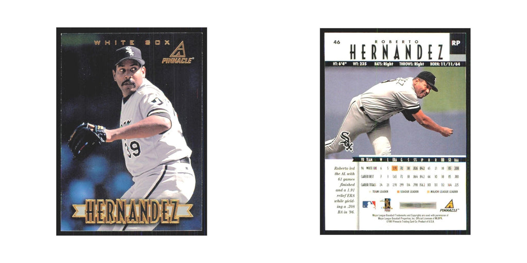 1997 Pinnacle Roberto Hernandez White Sox #46