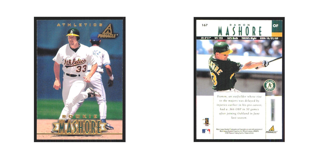 1997 Pinnacle Damon Mashore RC Athletics #167