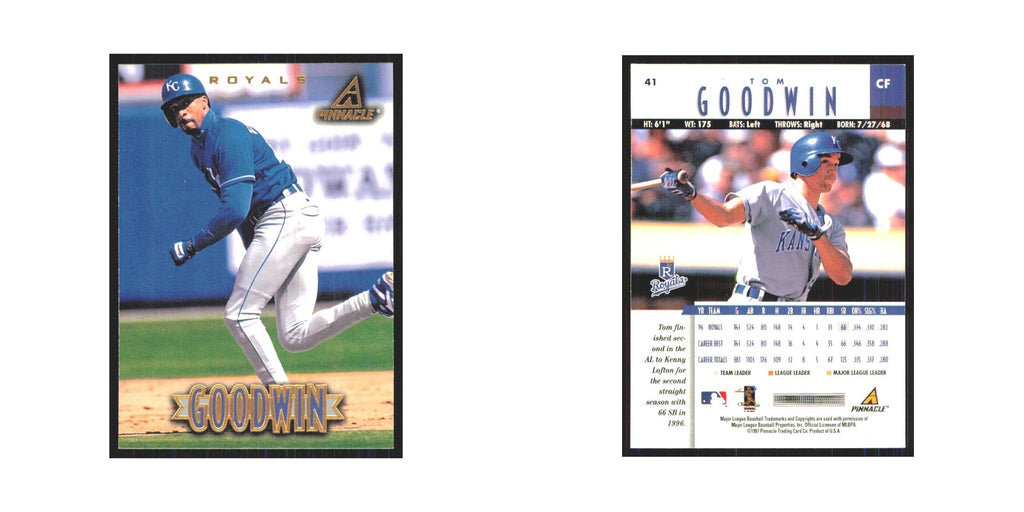 1997 Pinnacle Tom Goodwin Royals #41