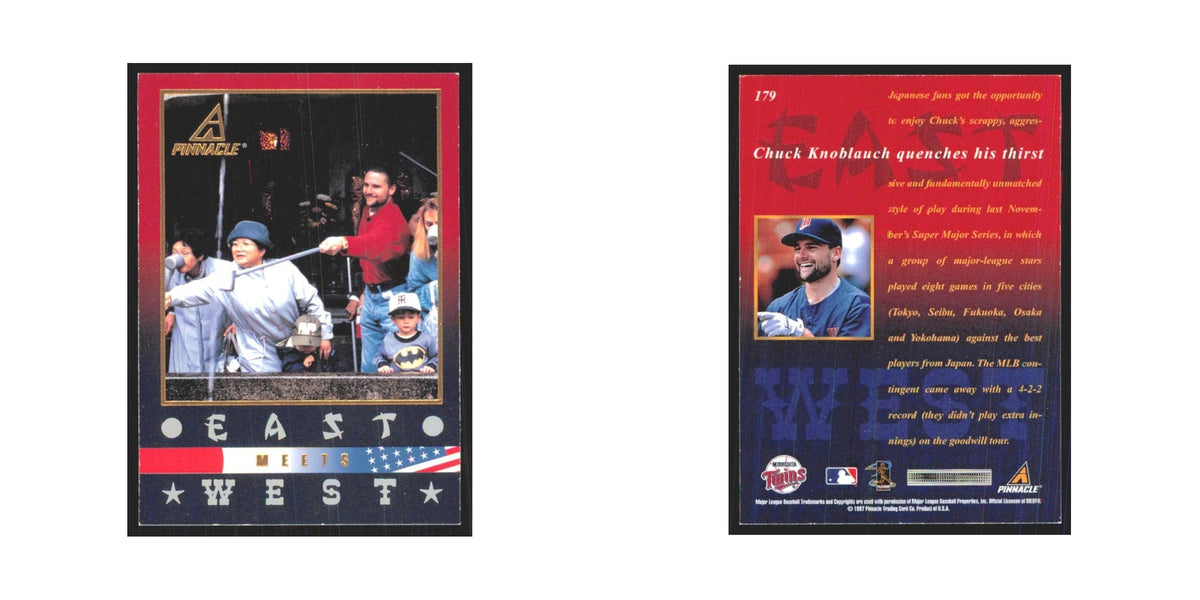 1997 Pinnacle Chuck Knoblauch Twins #179